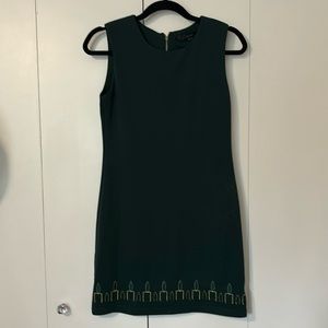 Green candle dress